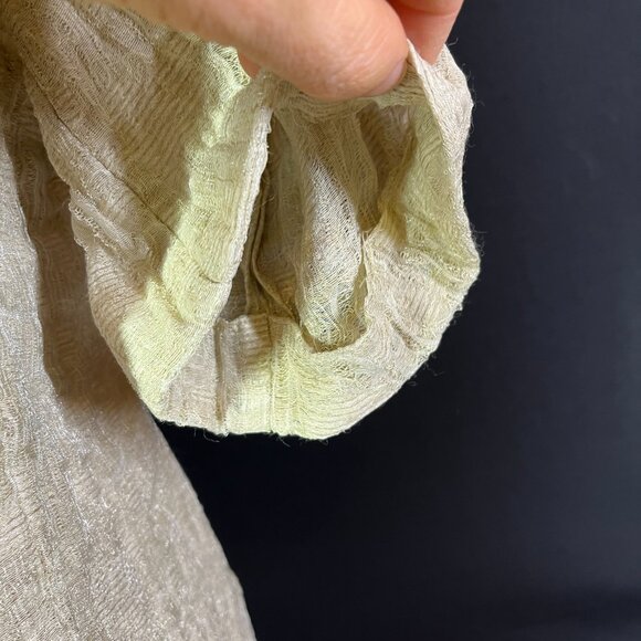 Modyva Fits Small Short Sleeve Cream Jacket Textured *Flaw - Picture 6 of 11